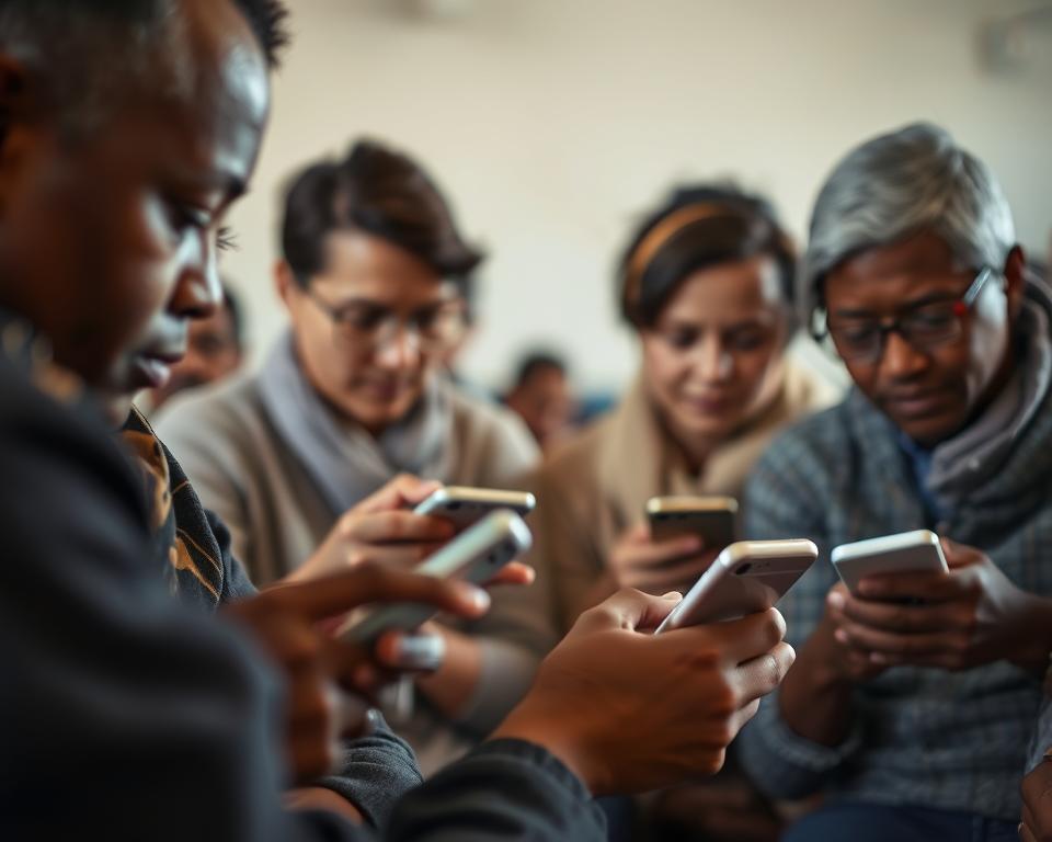 teach adults to read and write on their cell phones for free